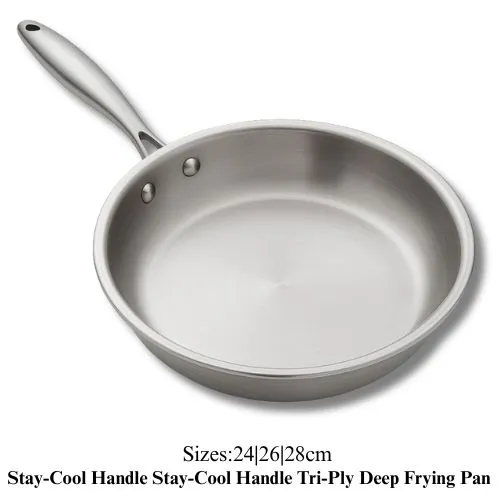 [PE5559] Stay-Cool Handle Tri-Ply Sauté Pan 24cm